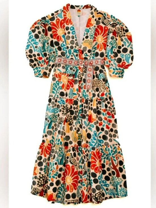 FARM Rio Dresses & Skirts - Farm Rio Mushroom Forest Canvas Dress